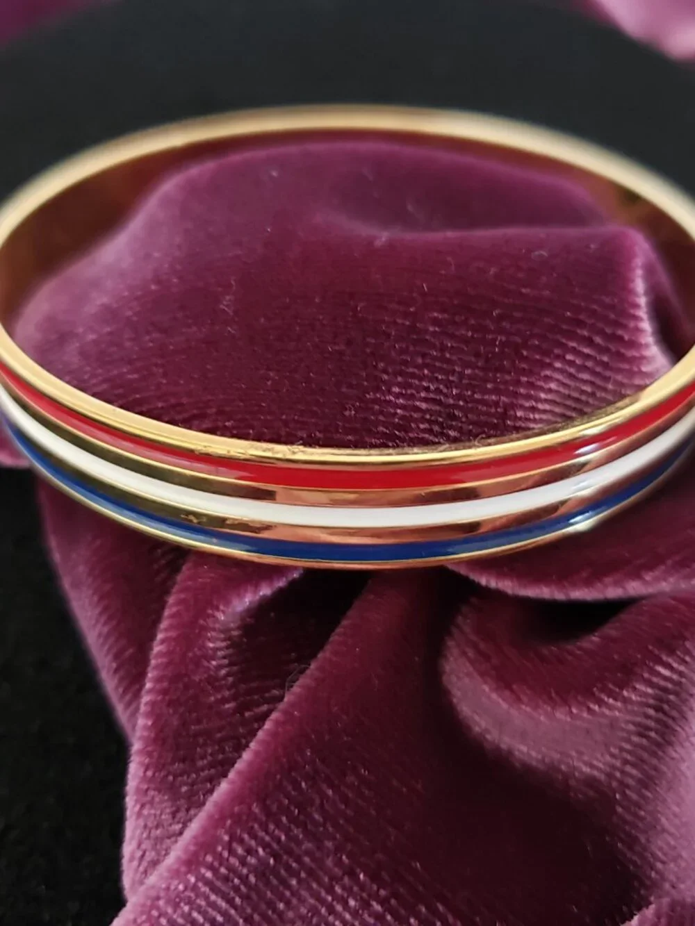 Bangle Bracelet Red White Blue USA